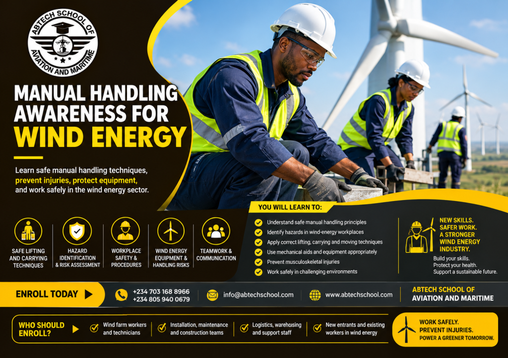 Manual Handling Awareness for Wind Energy