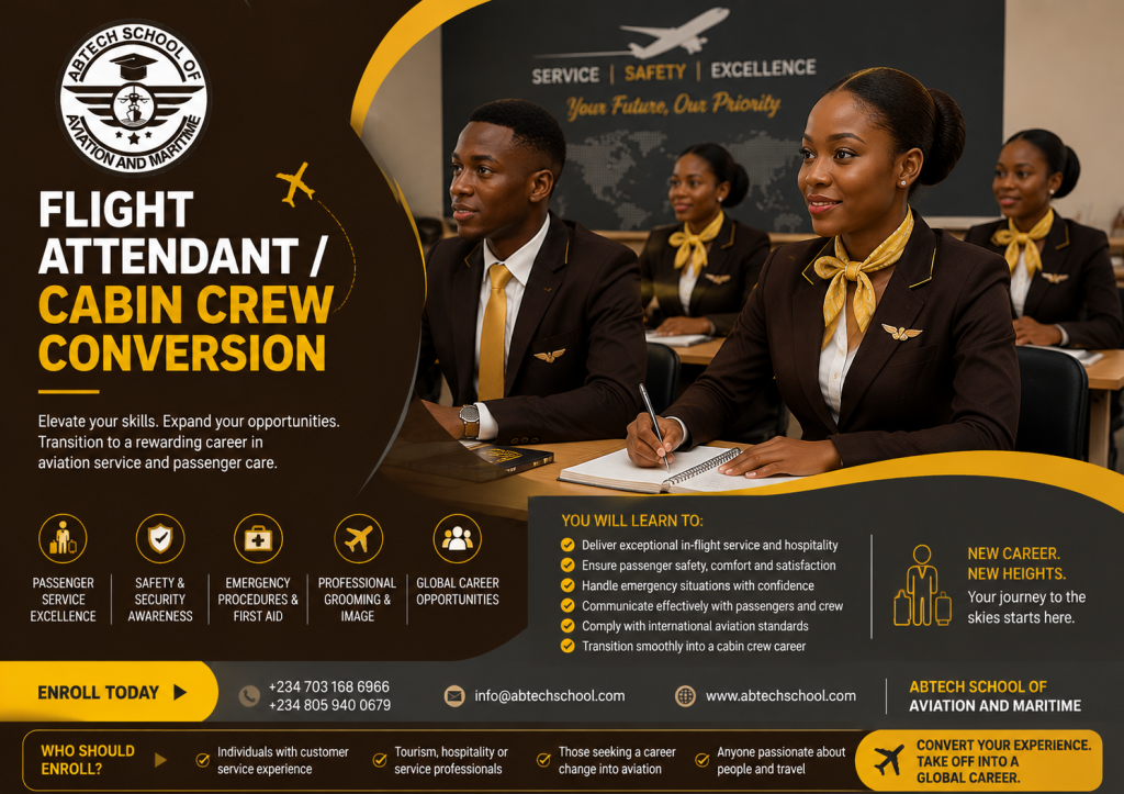 Flight Attendant/Cabin Crew Conversion