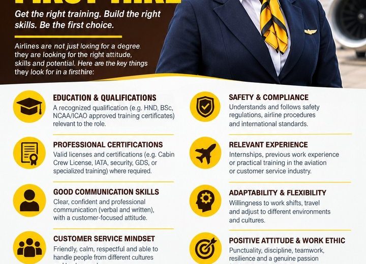 What an airline actually looks for in a first hire