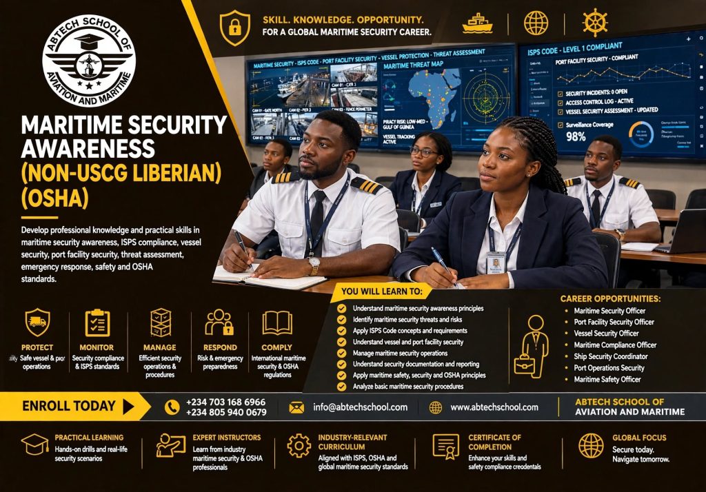 Maritme Security Awareness (NON -USCG Liberian) (OSHA)
